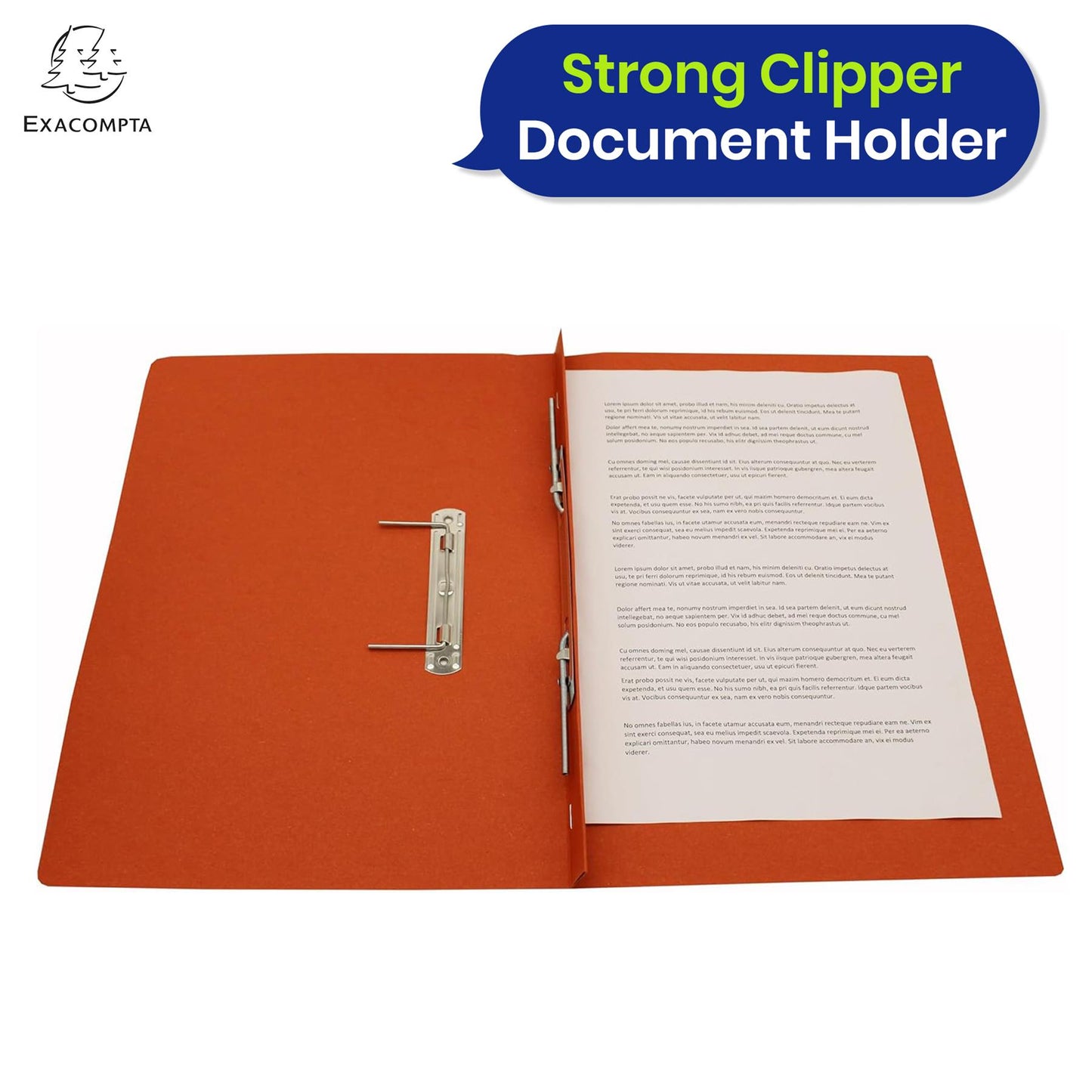 Exacompta Guildhall Spring Manilla Transfer File, 285gsm Blue Angel Certified Folder, Pack of 25