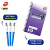 BIC 4 Colour Pen Medium Point 6 Pens - 2x Pukka Pad Daily Things To Do Today Planner Notepads