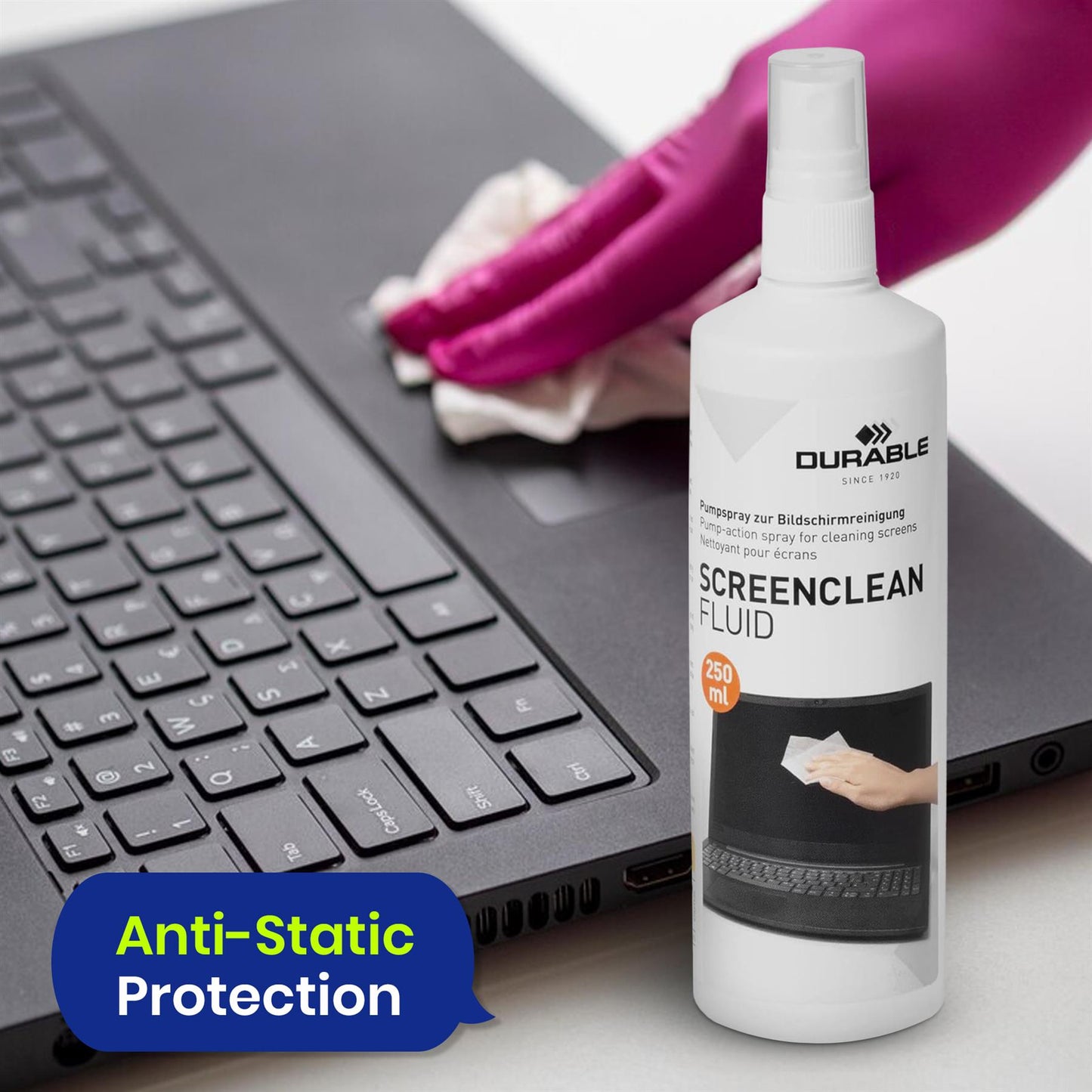 Screen Cleaner Spray Streak-Free TV Laptop Phone & Monitor Cleaner 250ml