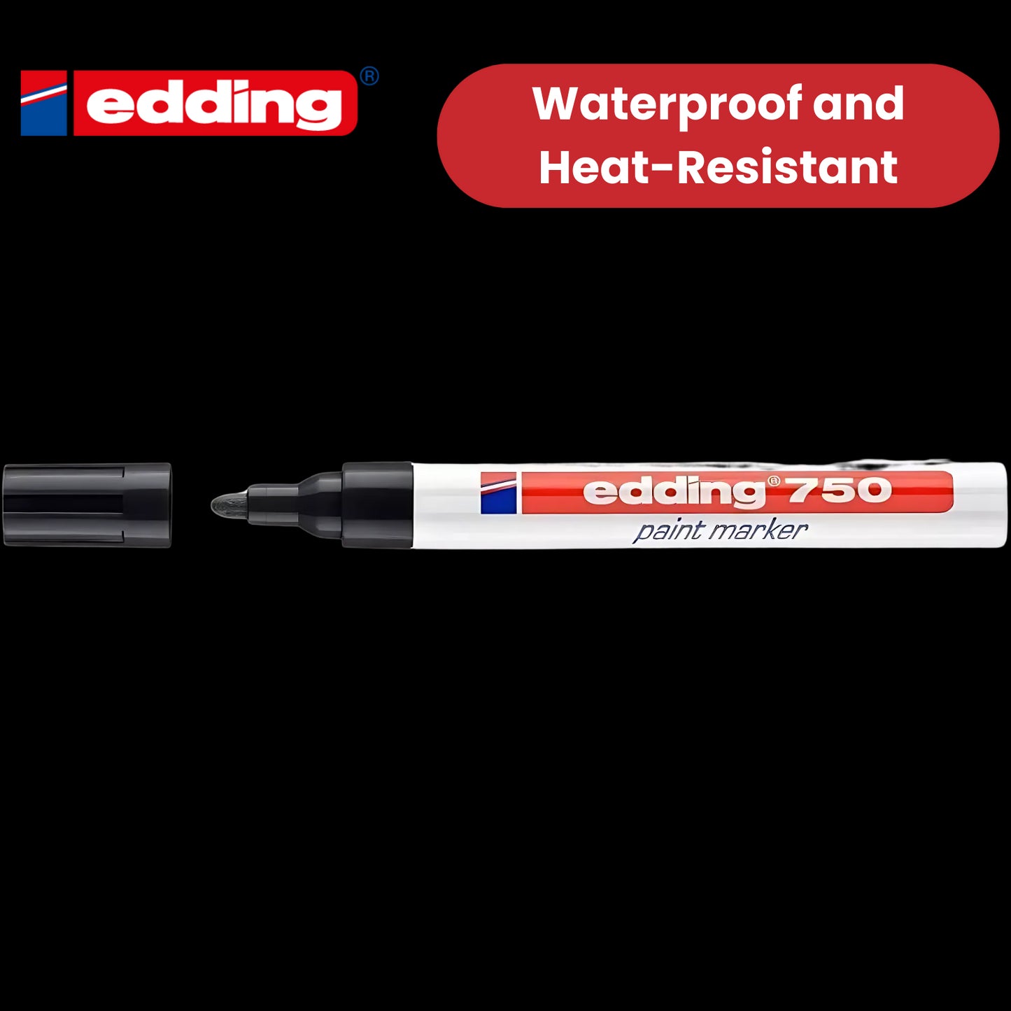 Edding Paintmarker Opaque Black Pack of 10