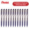 PENTEL ENERGEL XM METAL TIP RBALL BLUE - Pack of 12 - 1 to 5 Packs