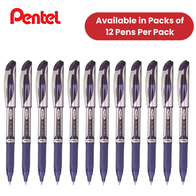 PENTEL ENERGEL XM METAL TIP RBALL BLUE - Pack of 12 - 1 to 5 Packs