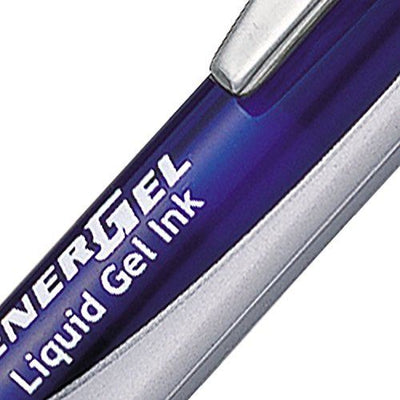 Pentel Energel XM Retractable Gel Pen with 0.7 mm Tip, Blue, Pack of 12 (BL77-CO)
