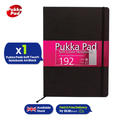 Pukka Pad A4 Notebook – 192 Pages Inside Pocket Journal, Single Writing Book For Office Workers