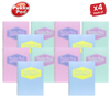 Pukka Pad Pastel Jotta Pad A4, Lined Notebook for School, Work & Notes Pack of 3