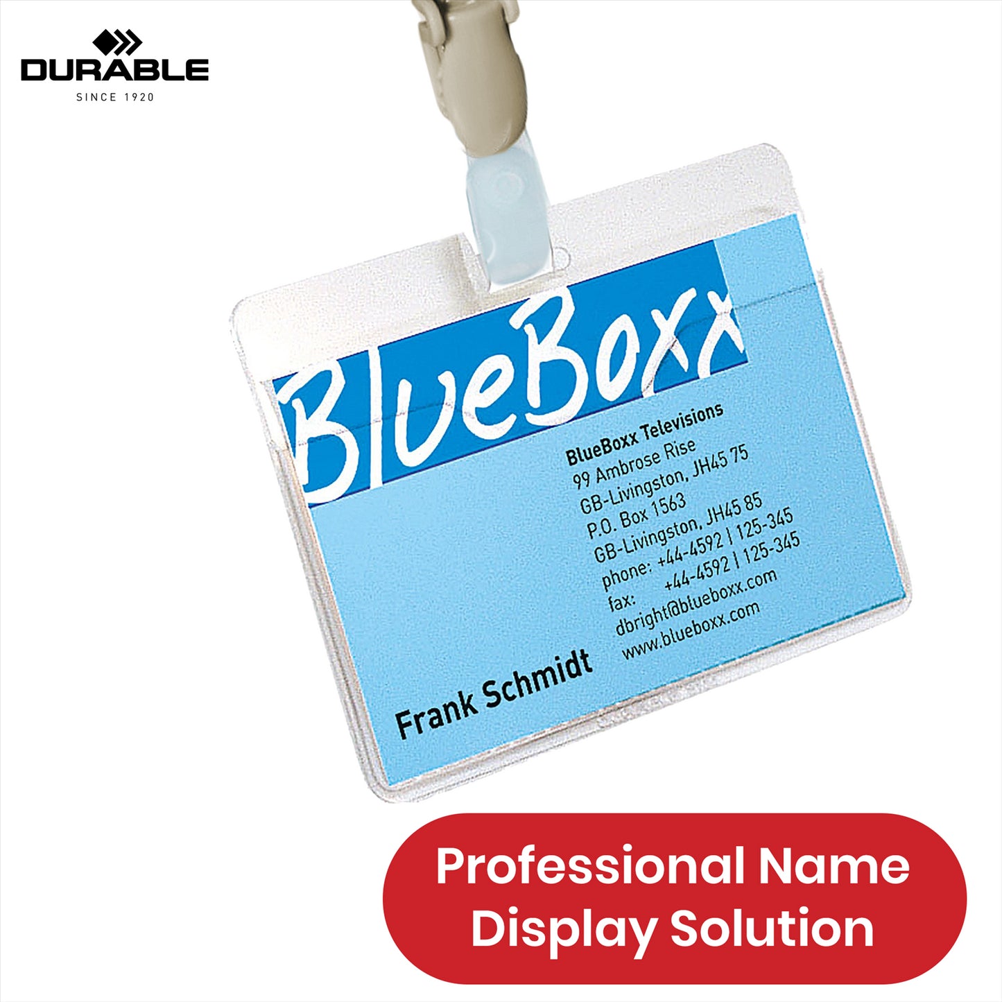 STAPLES Name Plate Pack of 25 - Rotating Clip Plastic Card Holder for Secure Lanyards