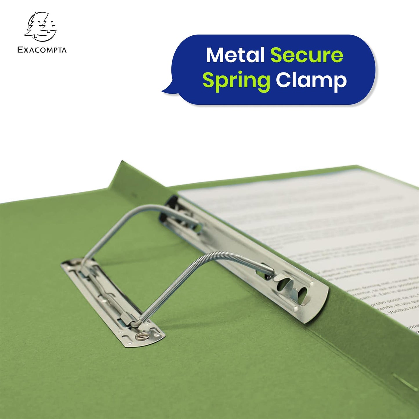 Exacompta Guildhall Spring Manilla Transfer File, 285gsm Blue Angel Certified Folder, Pack of 25