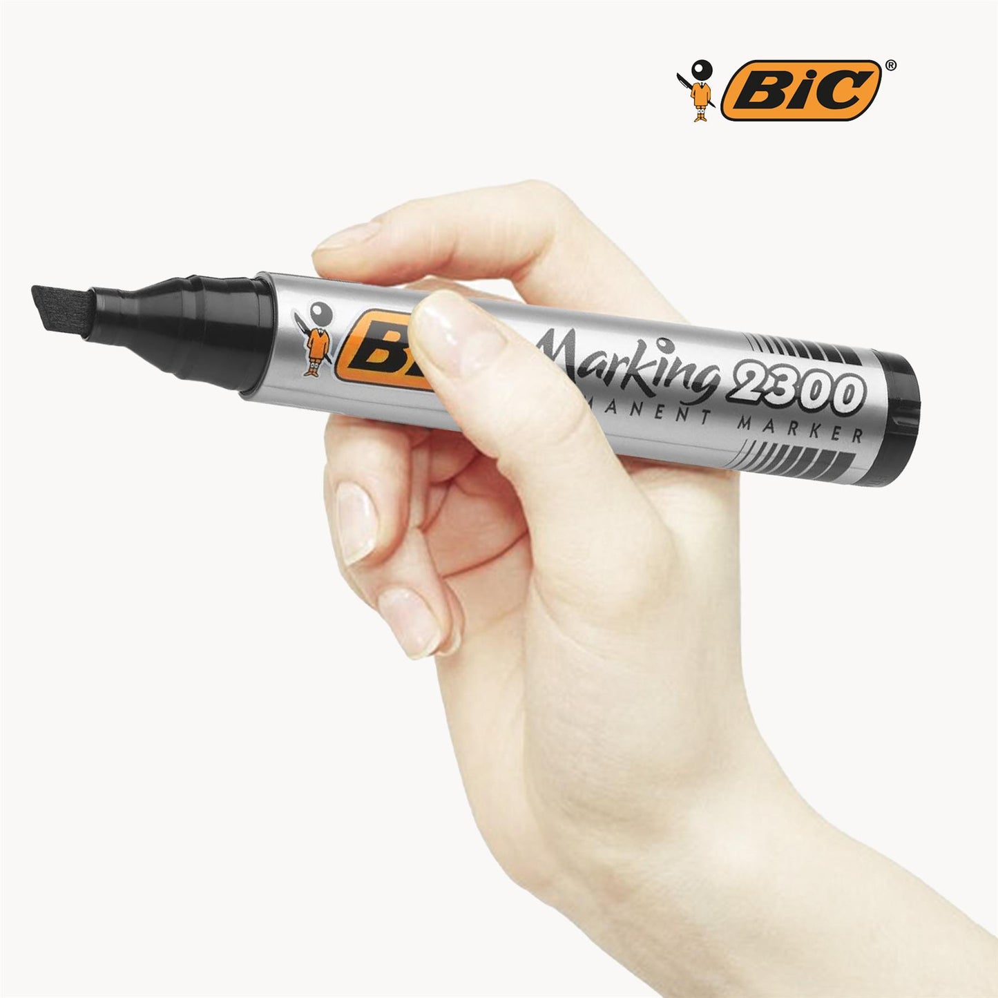 Bic 2300 Permanent Black Bullet Tip Marker - 3 Single Pens