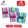 Pukka Pad Project Book - 250 Pages Assorted Colours Stripes A4 Notepad for School