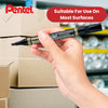 Pentel N860 PERMANENT CHISEL MARKER BLACK - Pack of 12