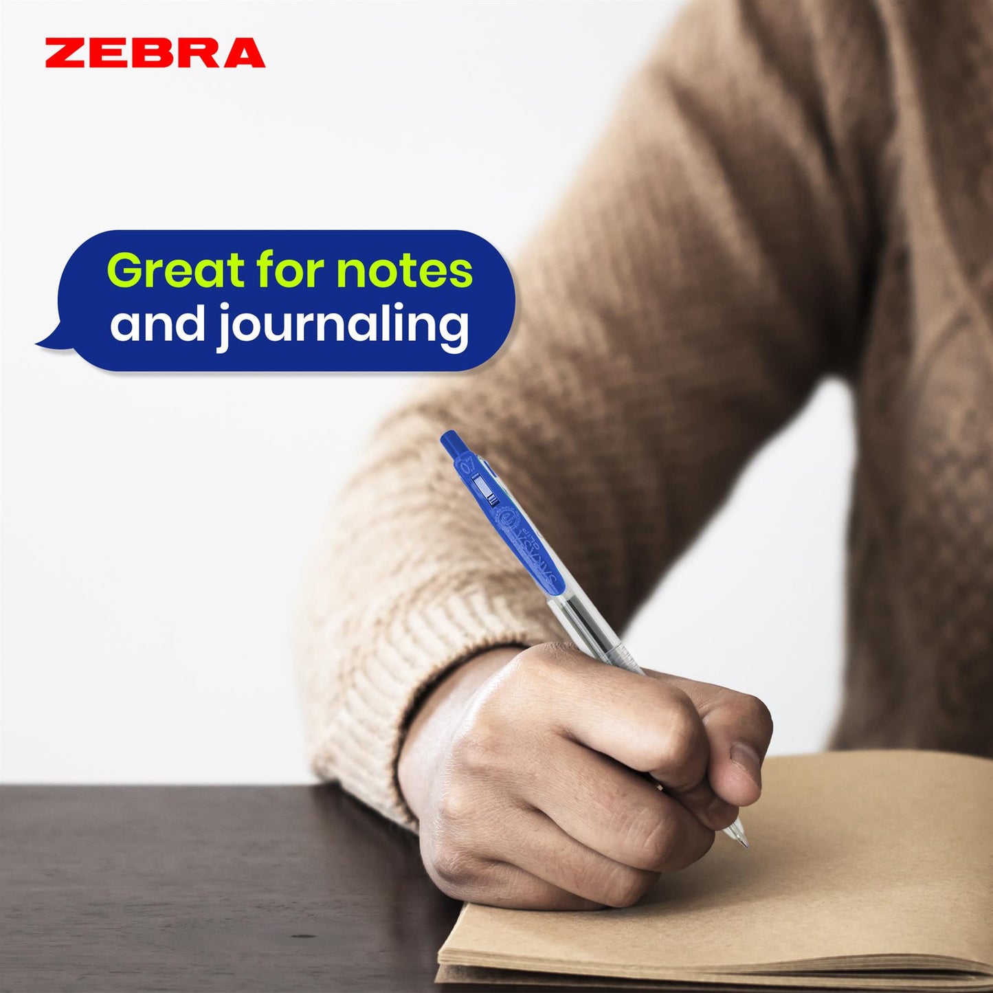 Zebra Gel Pen Plastic Fine Point Pen Home School & Office ( Pack of 3 )