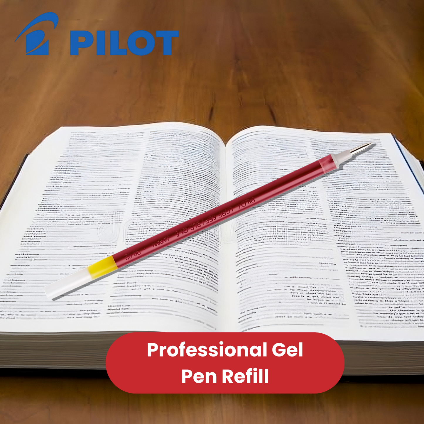 Pilot G1-05 Gel Pen Refill - Red Ink, Fine 0.5mm - Smooth, Precise Writing