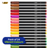 BIC Intensity Felt Tip Pens 24 Pack Fine Nib Washable Vibrant Ink