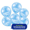 Birthday Boy Blue 12-inch Latex Party Balloons Variation