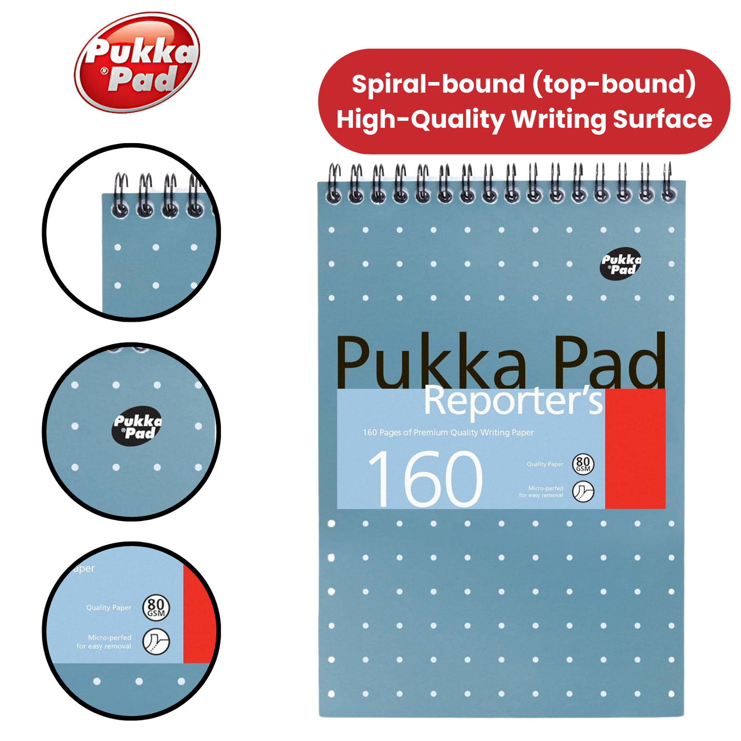 Pukka Reporter's Pad 160 pages - Lined