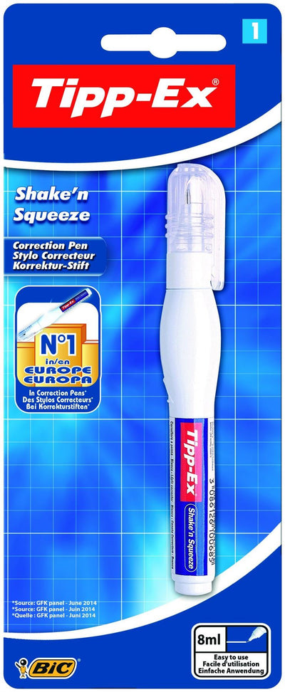 Tipp-Ex Correction Pen 8 ml, Pack of 1 - Pack of 1 to 5