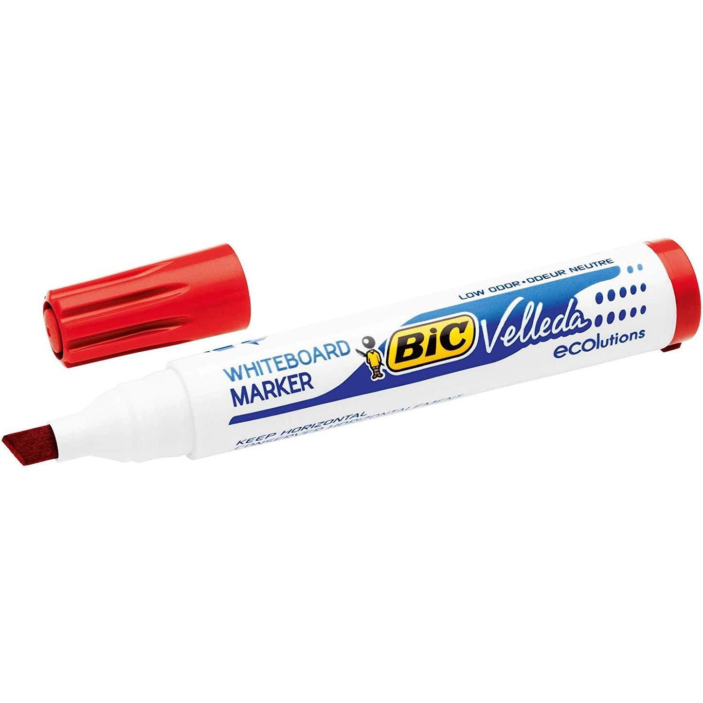 BIC Velleda 1751 ECOlutions Whiteboard Markers Red - Box of 12 - 1 to 5 Packs