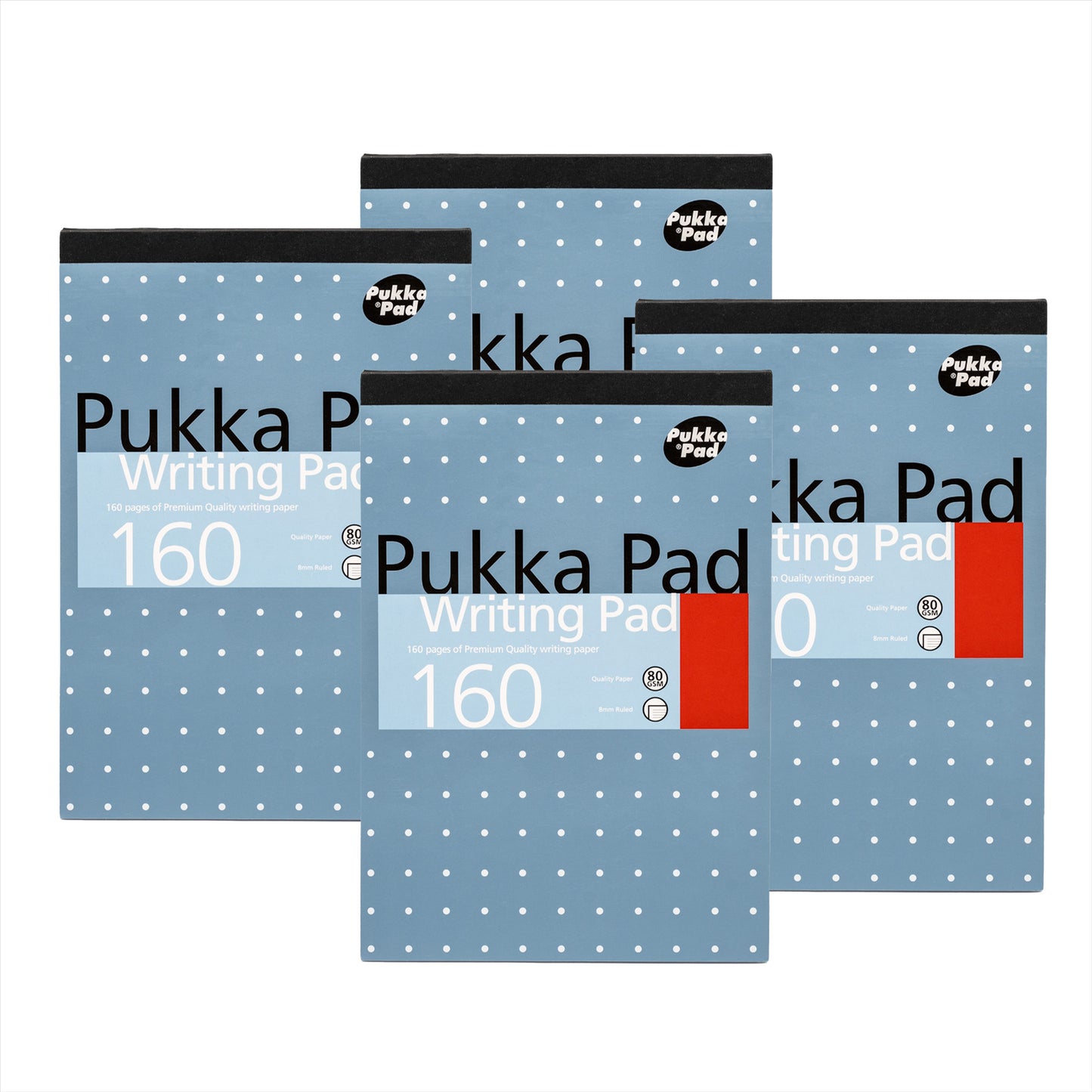 Pukka Pad Writing Pads � 160 Pages Journaling Pad, A5 80 GSM Paper Study NoteBook for Taking Notes