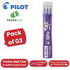 Pilot FriXion Pen Refills Purple/Violet - (Pack of 3) 0.7mm Fine Tip Erasable