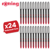 rOtring Rollerball Pen Fine Point 0.7mm - Red Ink, Smooth & Precise Writing