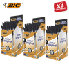 BIC CRISTAL MEDIUM BALL POINT PEN BLACK - BOX OF 50 - 1 to 5 Packs