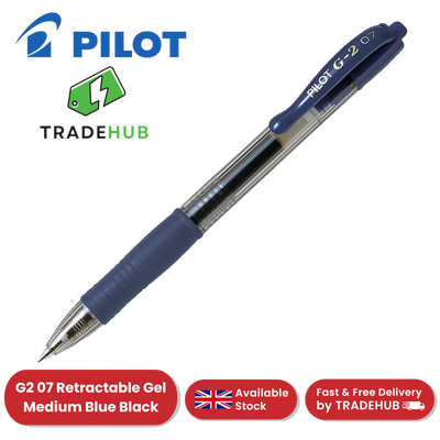 Pilot G-207 Gel Rollerball Pen - Medium Point, Retractable, Blue & Black Ink