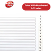 Pukka Concord A4 1-31 Index Recycled Multi-Punched File Tabs Office Organizer