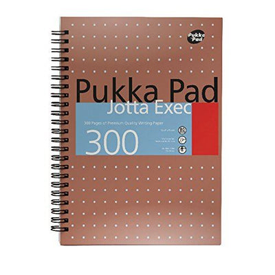 Pukka A4 300 page Metallic jotta - Lined Pack of 3