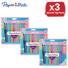 Paper Mate Flair Felt Tip Pens Candy Pop (12-Pack) - Vibrant Colors No-Bleed Ink