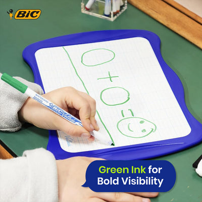 BIC Whiteboard Marker Plastic Bullet Tip Dry Erase Pen Low Odour Ink for Office School
