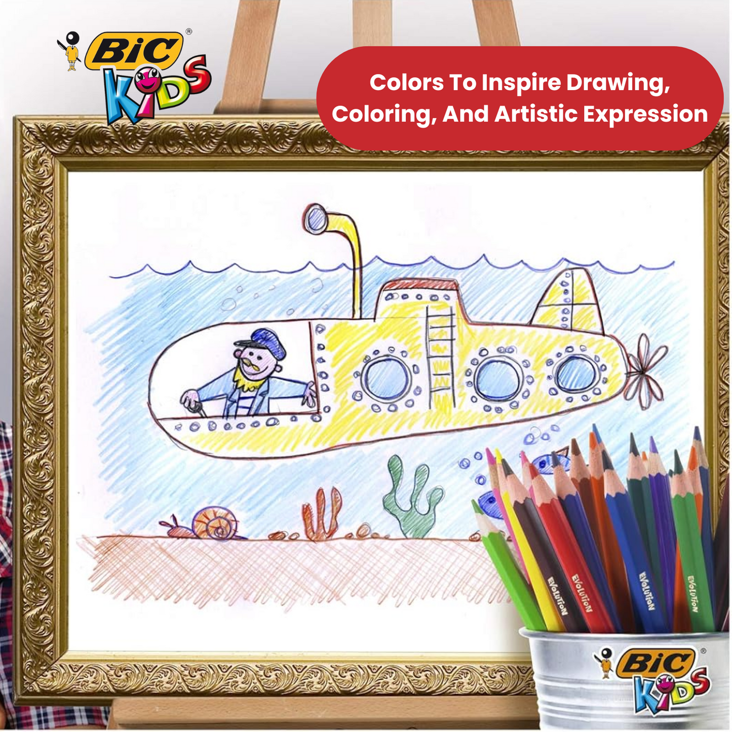 BIC Kids ECOlutions Pencils  Assorted Colours - Wallet of 18