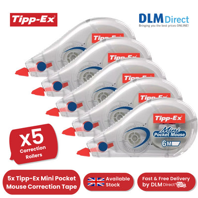 Tipp-Ex Mini Pocket Mouse Correction Roller (Pack of 5)