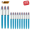 Bic 4 Colour Shine - Blue - Single Pen