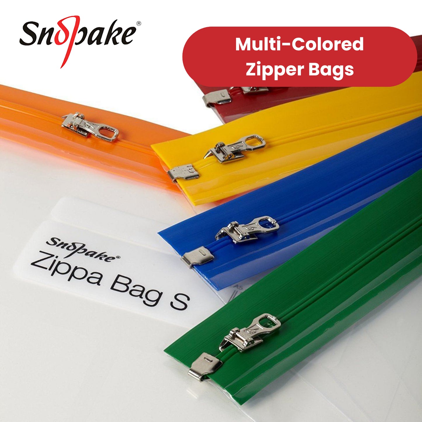 SNOPAKE ZIPPA BAG A4 ASSORTED - PACK OF 25 - 1 to 5 Packs