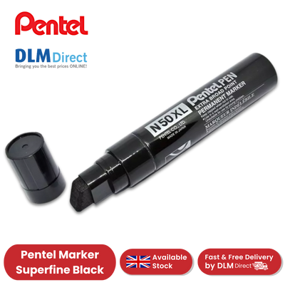 PENTEL  N50XL PERMANENT MARKER BLACK - Single Pen