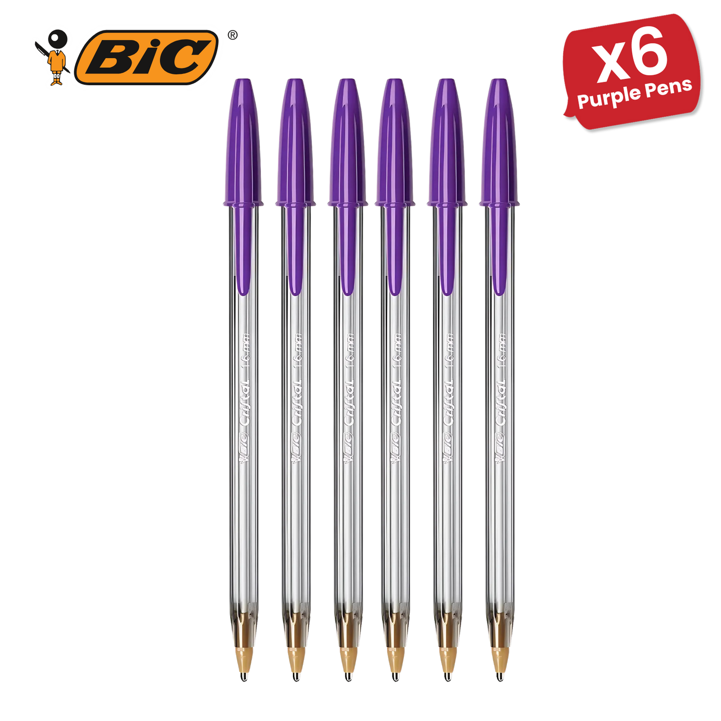 Bic Cristal Fun Ball Pen � Purple - Pack of 1