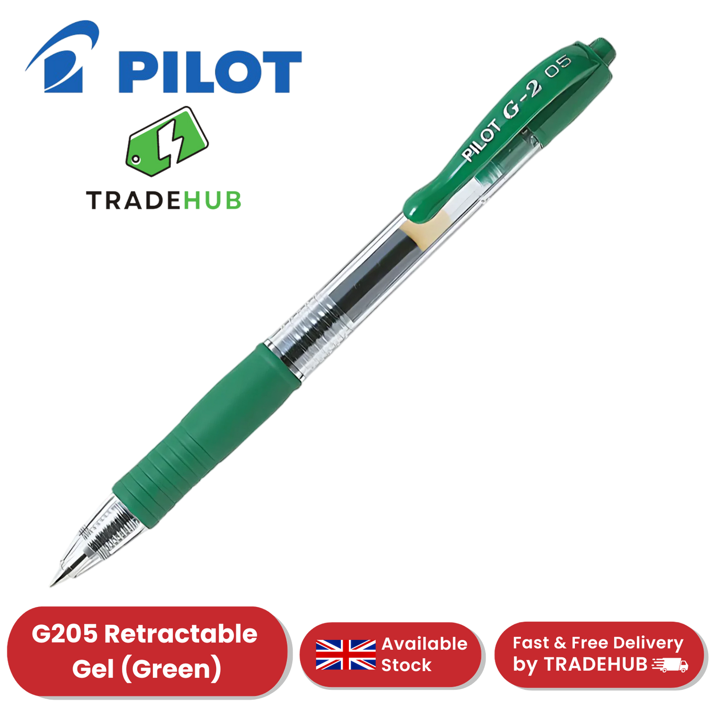 Pilot G2 05 Fine Point Green Single Pen to Multi Pens Office, School & Home Use