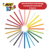 BIC Kids Plastidecor Crayons Assorted Colours - Wallet of 24 - 1 to 5 Packs