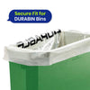 110L Bin Bags 25 Pack and 60L DURABIN Waste Bin Green Bundle Strong Recycled Plastic Set