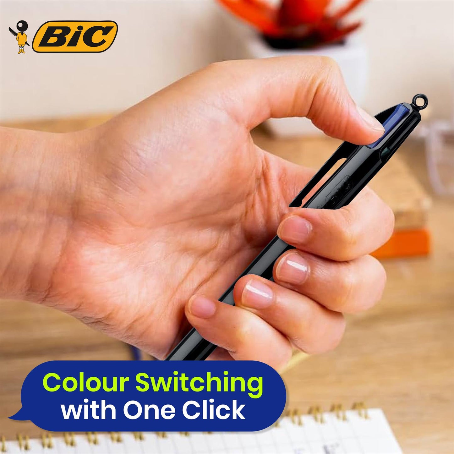 Bic 4 Colours Pro Ballpoint Pen 1.0mm - Pack of 12