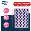Europa Splash A4+ Notepad Wirebound 160 Pages 80g FSC Paper Ruled Punched Purple
