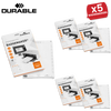 Durable BADGEMAKER Inserts 60 x 90 mm - Pack of 160 Inserts - White -  1 to 5