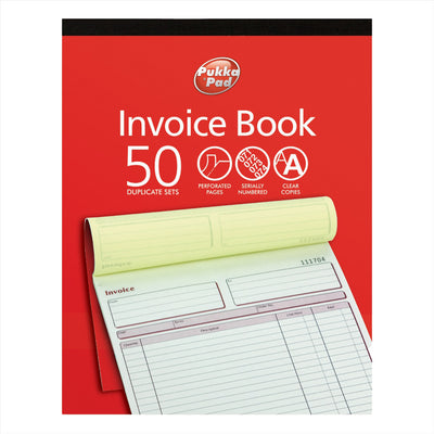 Invoice Book Hard Cover NCR 50 Set Duplicate Pad for Office