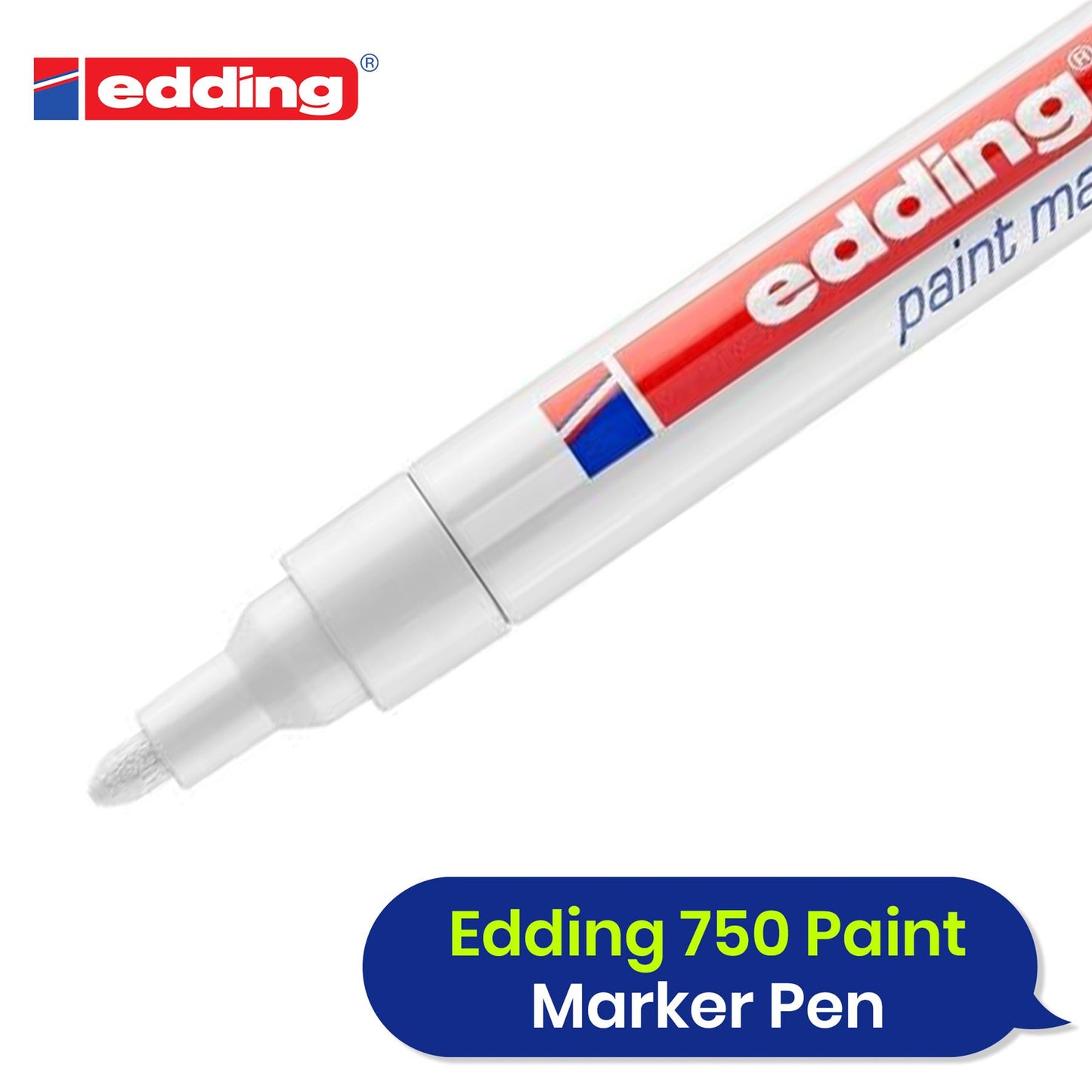 edding 750 PAINT MARKER PEN WHITE pack of 1 + Sharpie Permanent Markers  pack of 1 per pack 18 + Paper Mate black Flair Felt Tip Pens pack of 4 pens