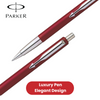PARKER VECTOR RED BALLPOINT PEN MEDIUM NIB BLUE INK - Pack of 1 to 5