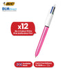 BIC 4 Colours Shine Multicolour Pen - 4 in One Biro for Students