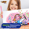 BIC Kids Kid Couleur Felt Medium Blocked Tip Colouring Pens - Pack of 12