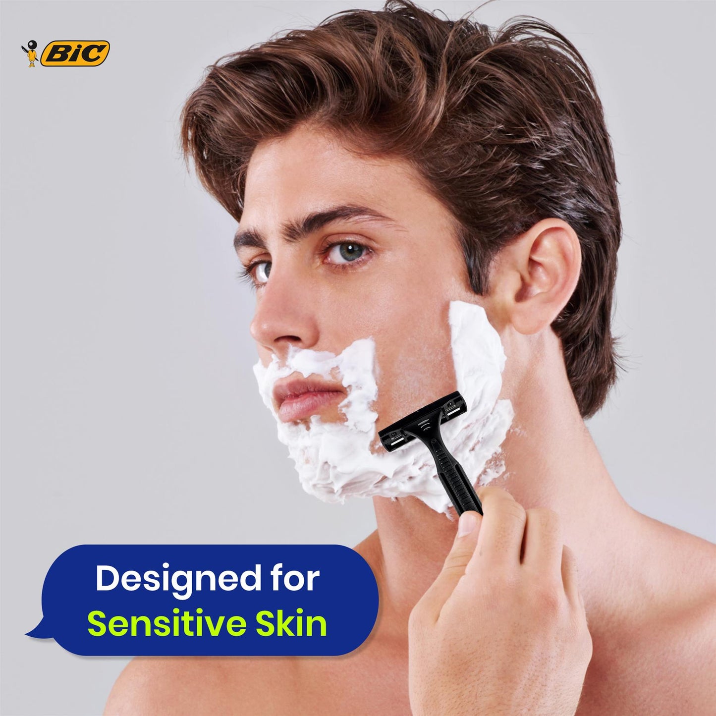 BIC 3 Action Mens Razor 16 Pack for Home or Travel Use