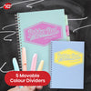 Pukka Pad Project Book - Assorted Pastel Divider Notebook, 200 Pages A4 Notepad for Meetings