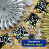 Happy 40th Birthday Black and White Bunting 4M Party Banner with 10 Flags Durable